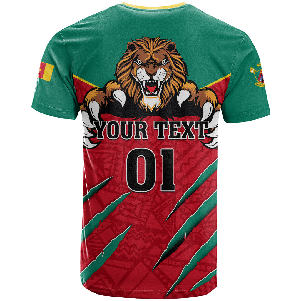 Cameroon Football T Shirt Go Les Lions Indomptables - Wonder Print Shop