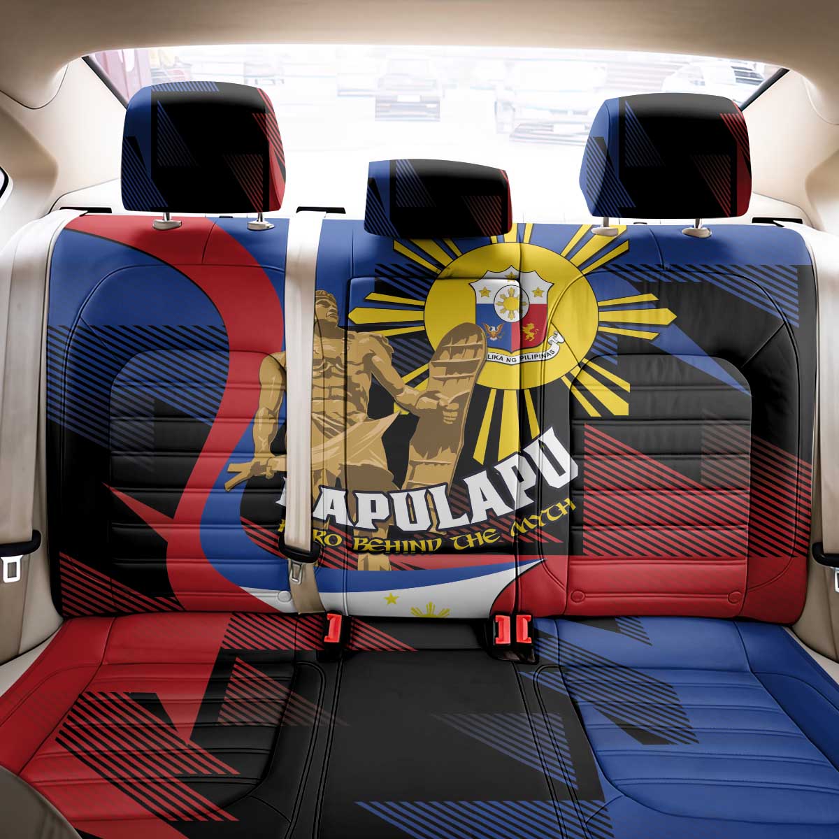 Philippines Lapulapu Back Car Seat Cover Hero Behind The Myth