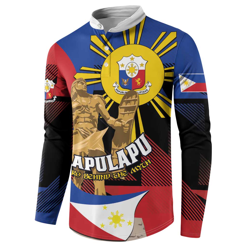 Personalized Philippines Lapulapu Button Sweatshirt Hero Behind The Myth
