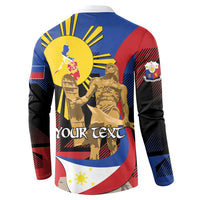 Personalized Philippines Lapulapu Button Sweatshirt Hero Behind The Myth