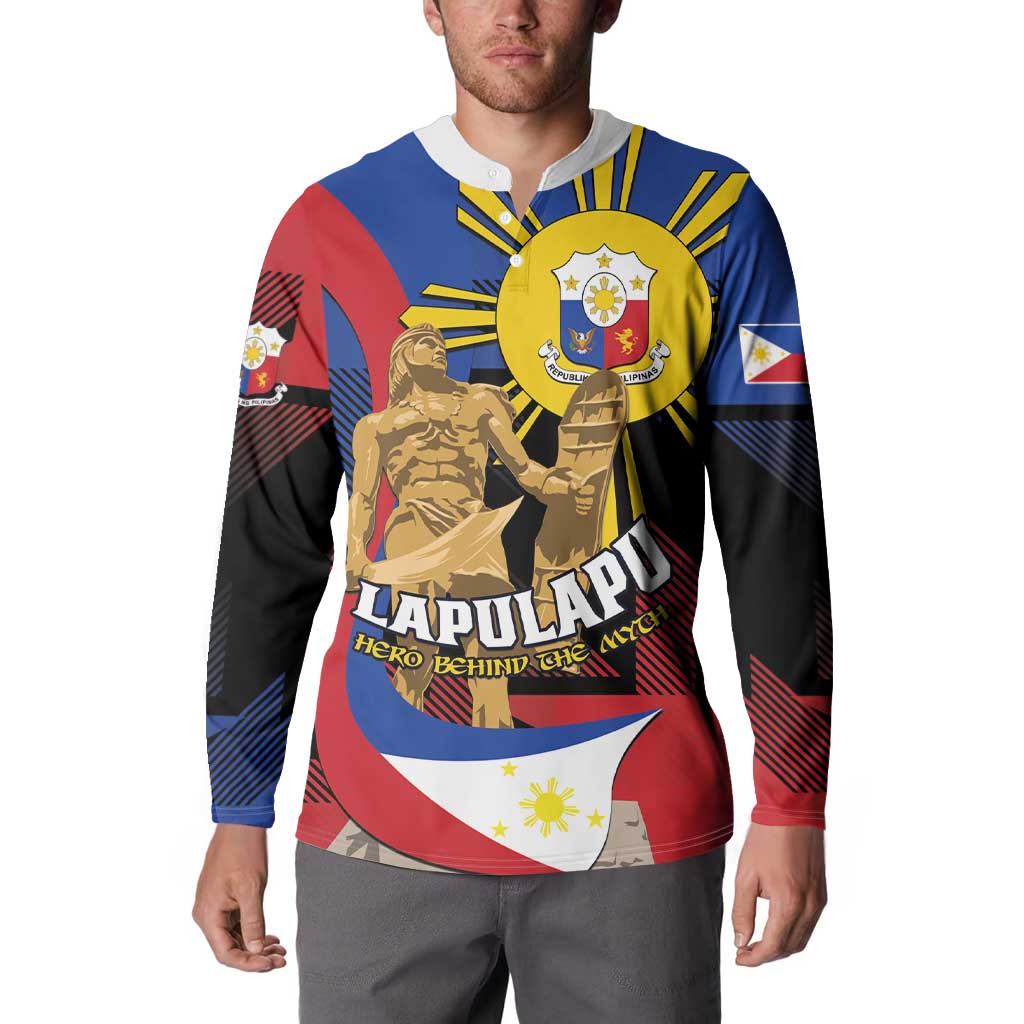 Personalized Philippines Lapulapu Button Sweatshirt Hero Behind The Myth