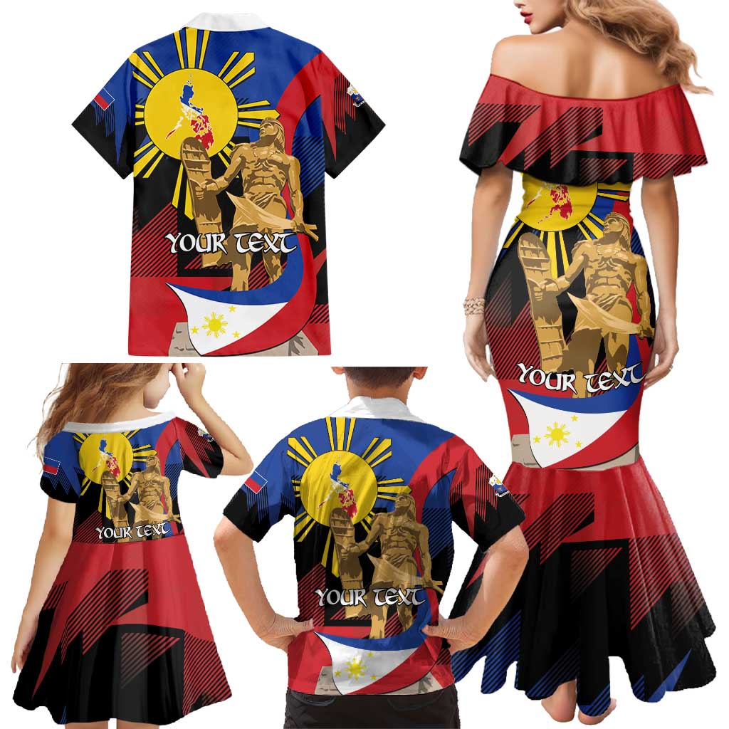 Personalized Philippines Lapulapu Family Matching Mermaid Dress and Hawaiian Shirt Hero Behind The Myth