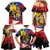 Personalized Philippines Lapulapu Family Matching Mermaid Dress and Hawaiian Shirt Hero Behind The Myth