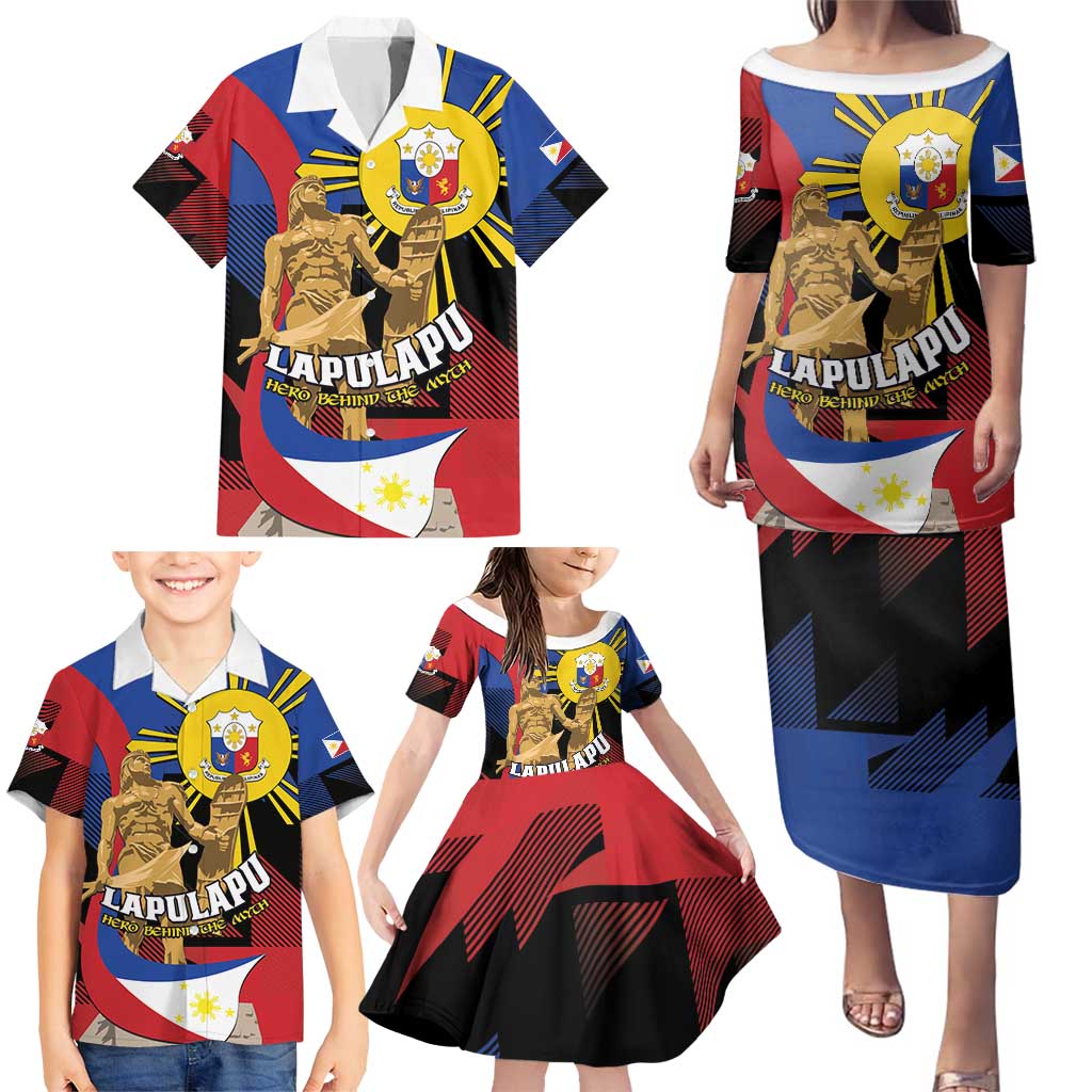 Personalized Philippines Lapulapu Family Matching Puletasi and Hawaiian Shirt Hero Behind The Myth