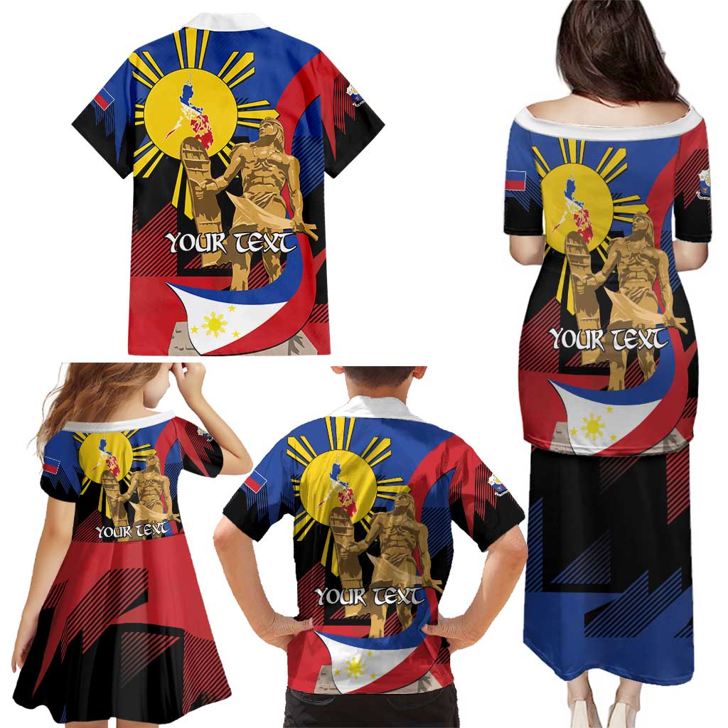 Personalized Philippines Lapulapu Family Matching Puletasi and Hawaiian Shirt Hero Behind The Myth