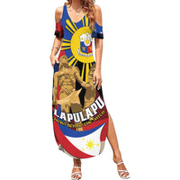 Personalized Philippines Lapulapu Family Matching Summer Maxi Dress and Hawaiian Shirt Hero Behind The Myth