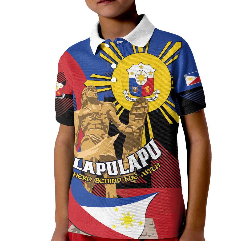 Personalized Philippines Lapulapu Kid Polo Shirt Hero Behind The Myth