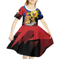 Personalized Philippines Lapulapu Kid Short Sleeve Dress Hero Behind The Myth