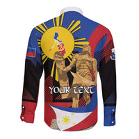 Personalized Philippines Lapulapu Long Sleeve Button Shirt Hero Behind The Myth