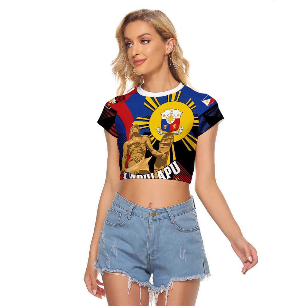Personalized Philippines Lapulapu Raglan Cropped T Shirt Hero Behind The Myth