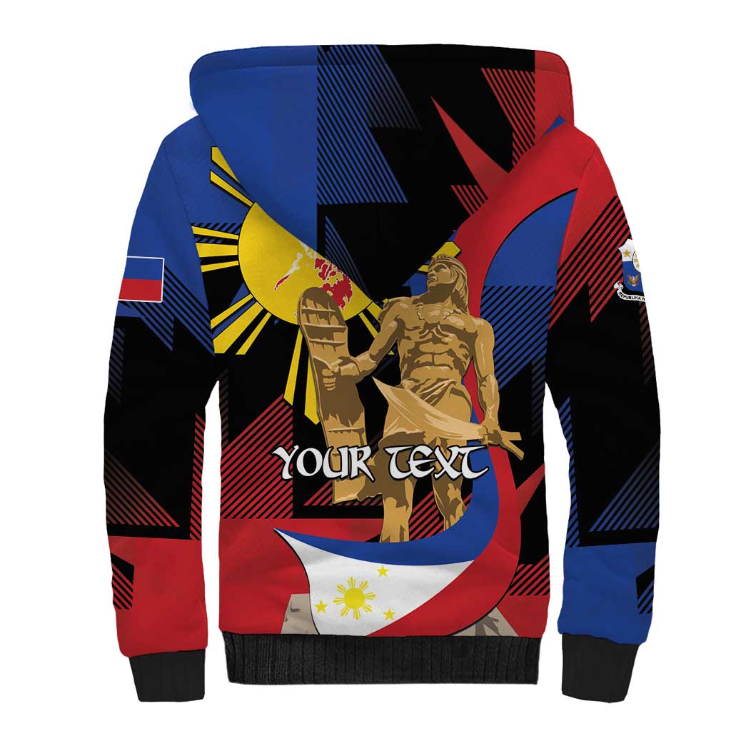 Personalized Philippines Lapulapu Sherpa Hoodie Hero Behind The Myth