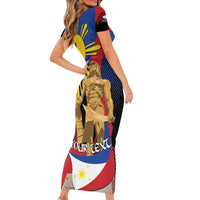 Personalized Philippines Lapulapu Short Sleeve Bodycon Dress Hero Behind The Myth