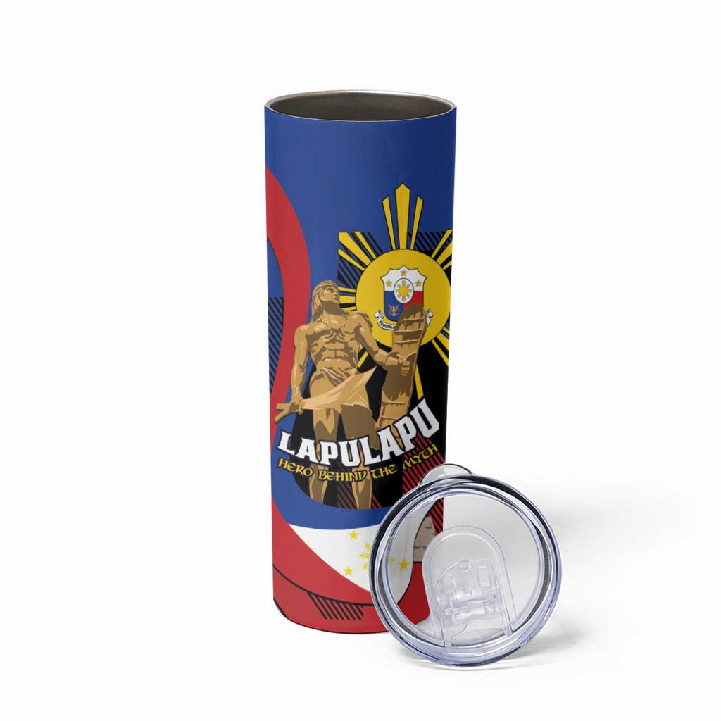 Personalized Philippines Lapulapu Skinny Tumbler Hero Behind The Myth
