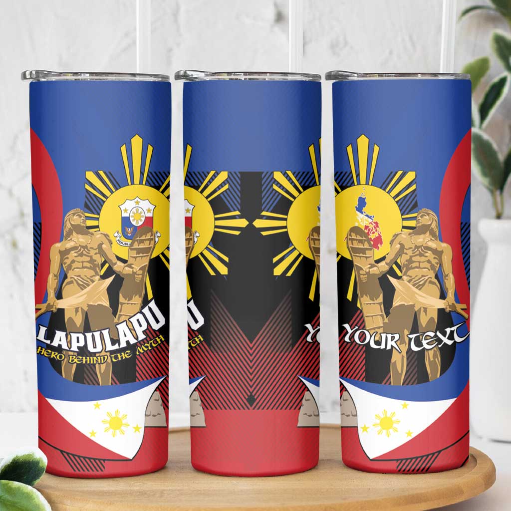 Personalized Philippines Lapulapu Skinny Tumbler Hero Behind The Myth