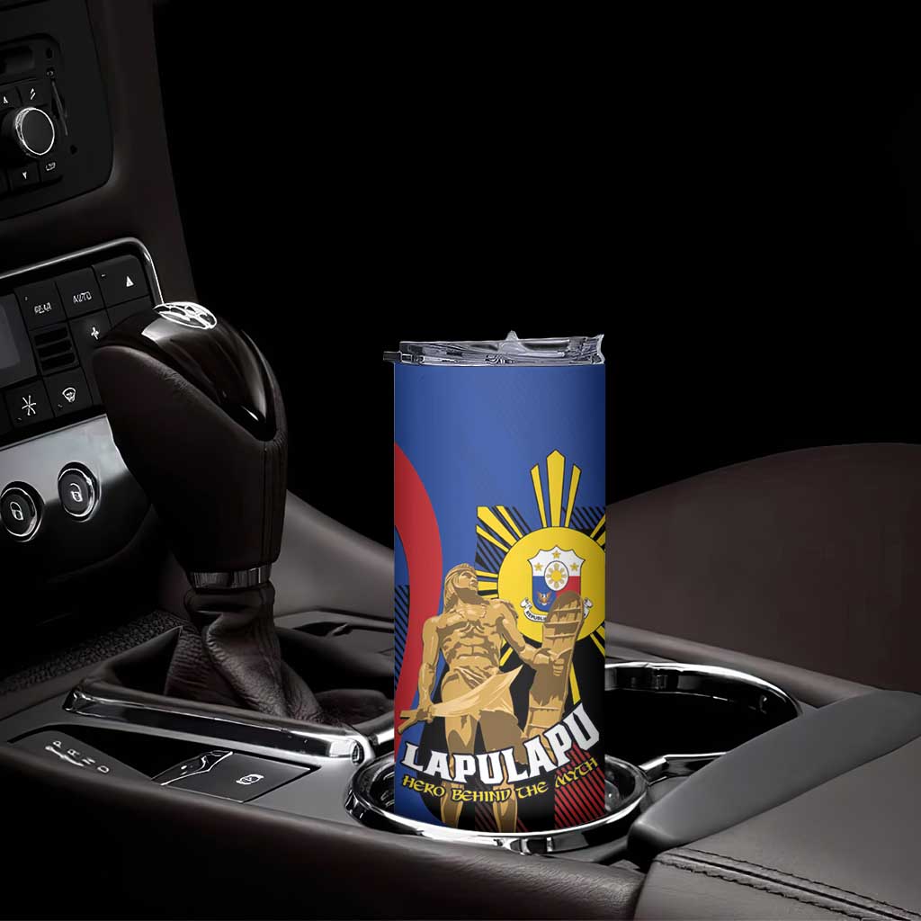 Personalized Philippines Lapulapu Skinny Tumbler Hero Behind The Myth
