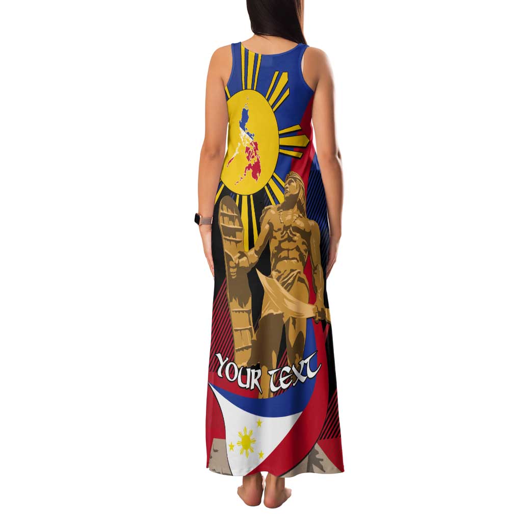 Personalized Philippines Lapulapu Tank Maxi Dress Hero Behind The Myth