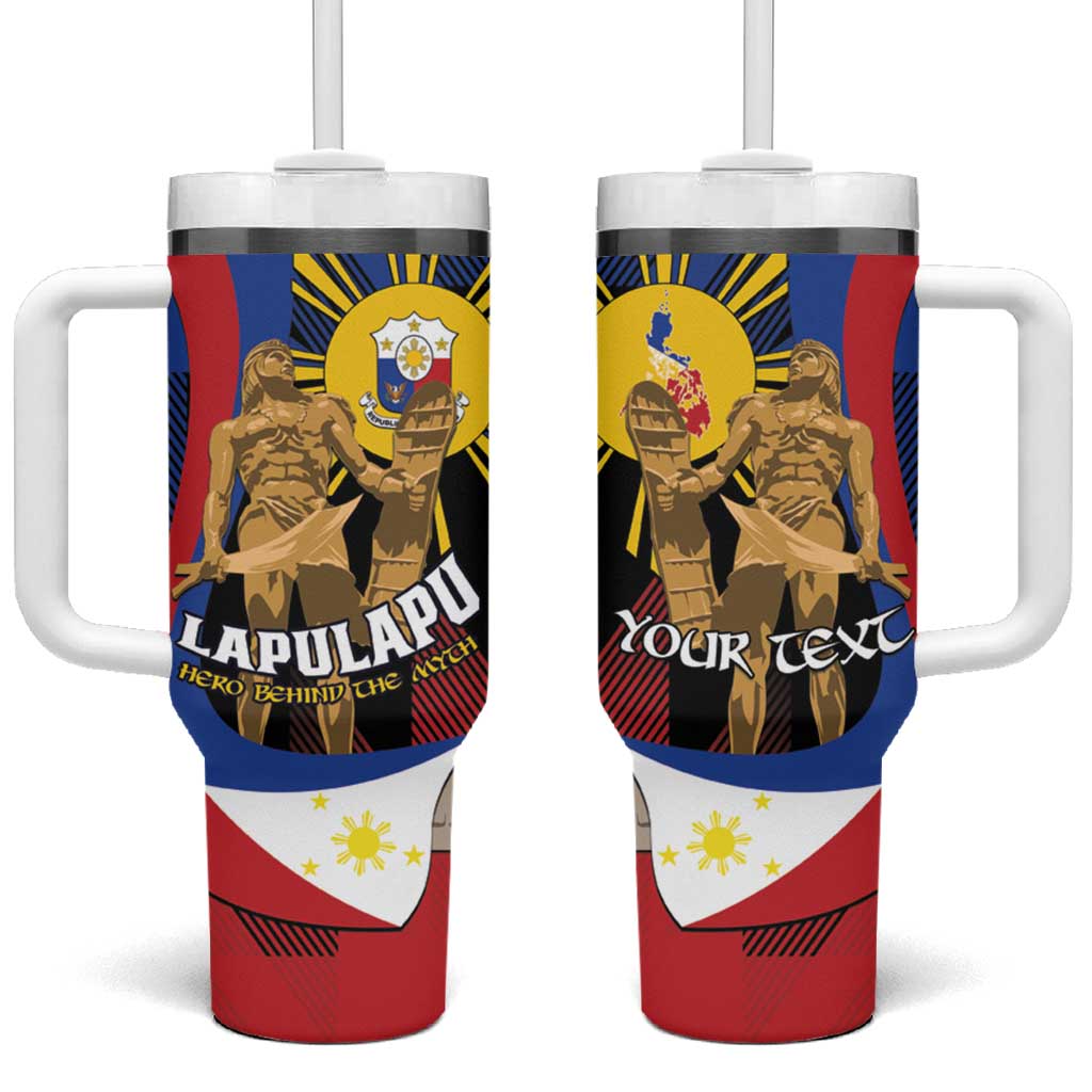 Personalized Philippines Lapulapu Tumbler With Handle Hero Behind The Myth