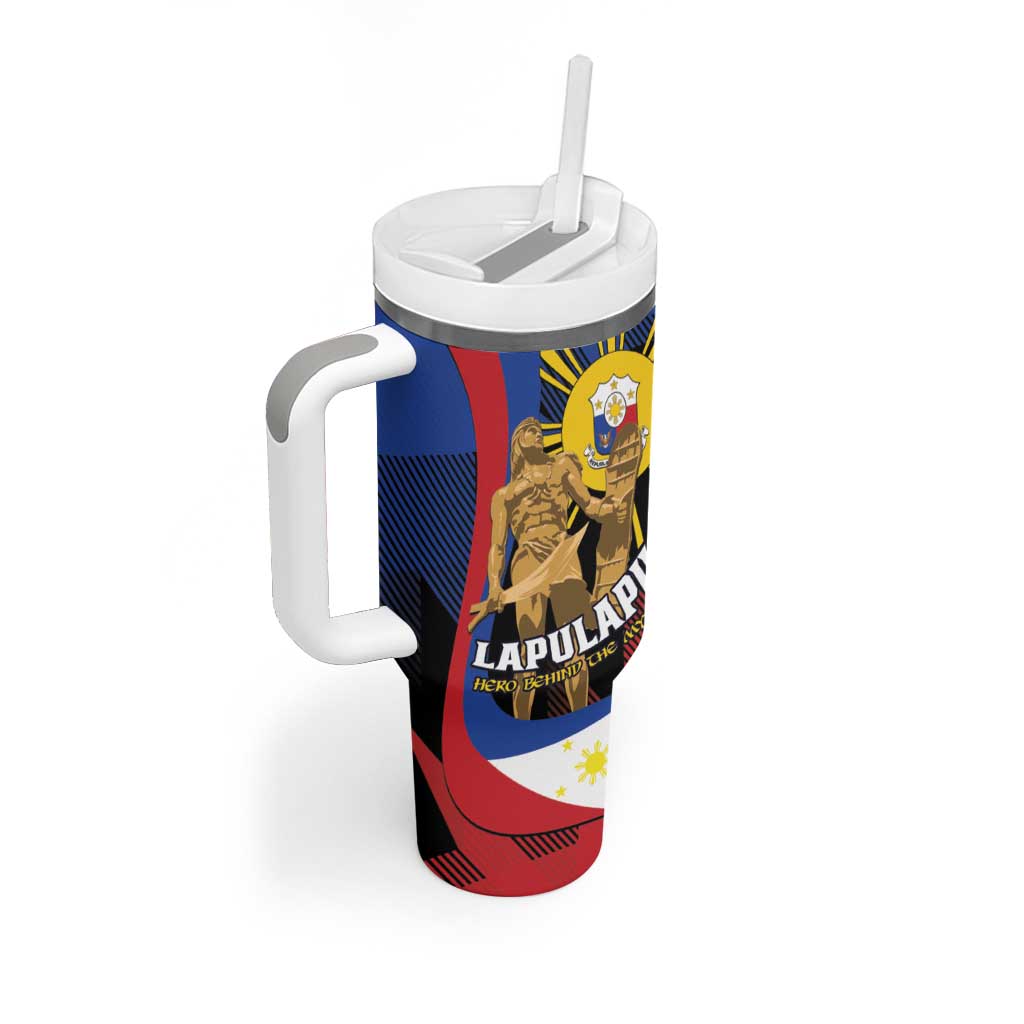 Personalized Philippines Lapulapu Tumbler With Handle Hero Behind The Myth