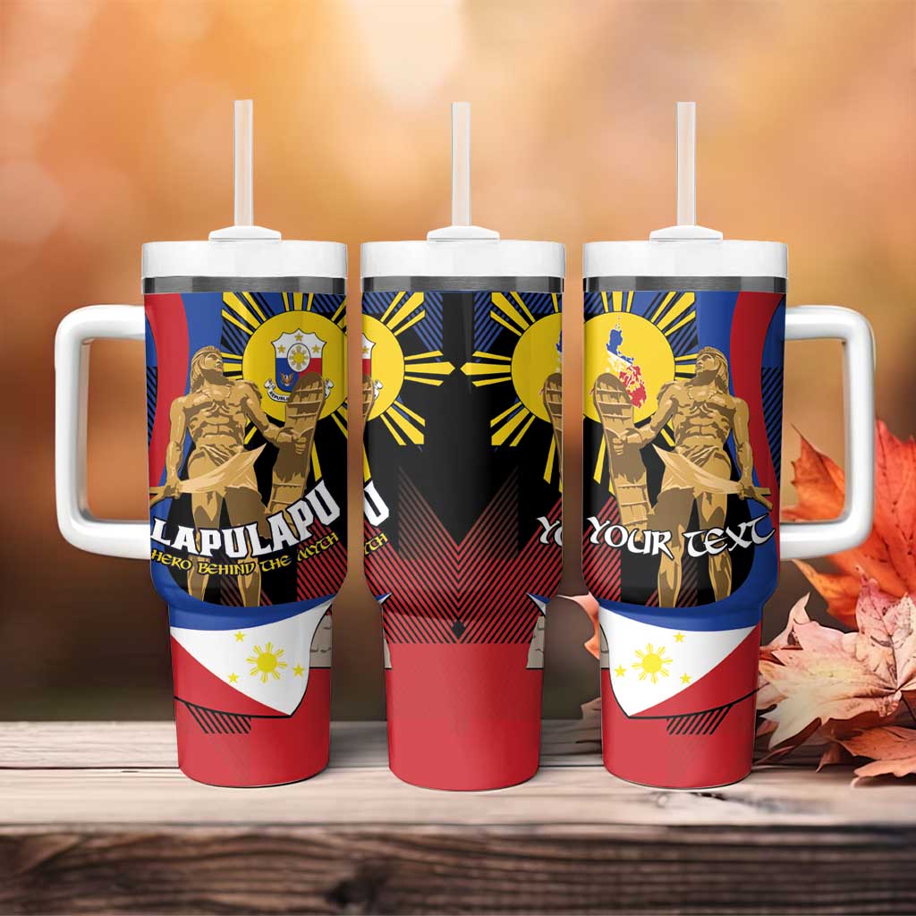 Personalized Philippines Lapulapu Tumbler With Handle Hero Behind The Myth
