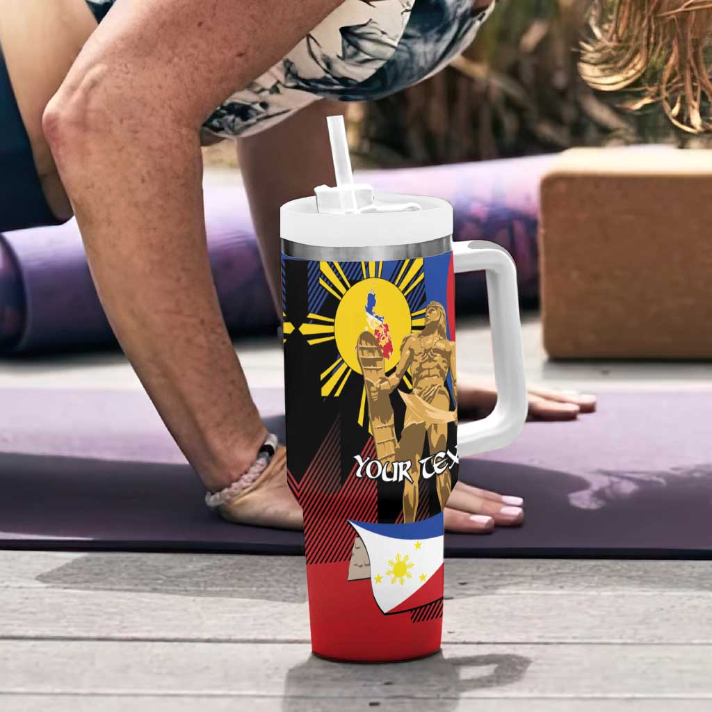 Personalized Philippines Lapulapu Tumbler With Handle Hero Behind The Myth