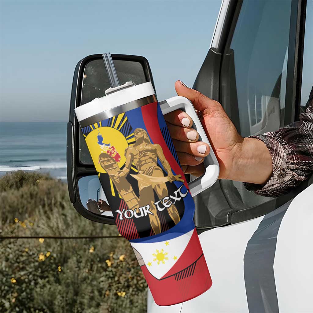 Personalized Philippines Lapulapu Tumbler With Handle Hero Behind The Myth