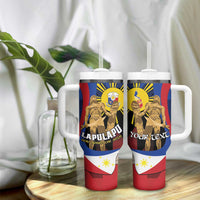 Personalized Philippines Lapulapu Tumbler With Handle Hero Behind The Myth