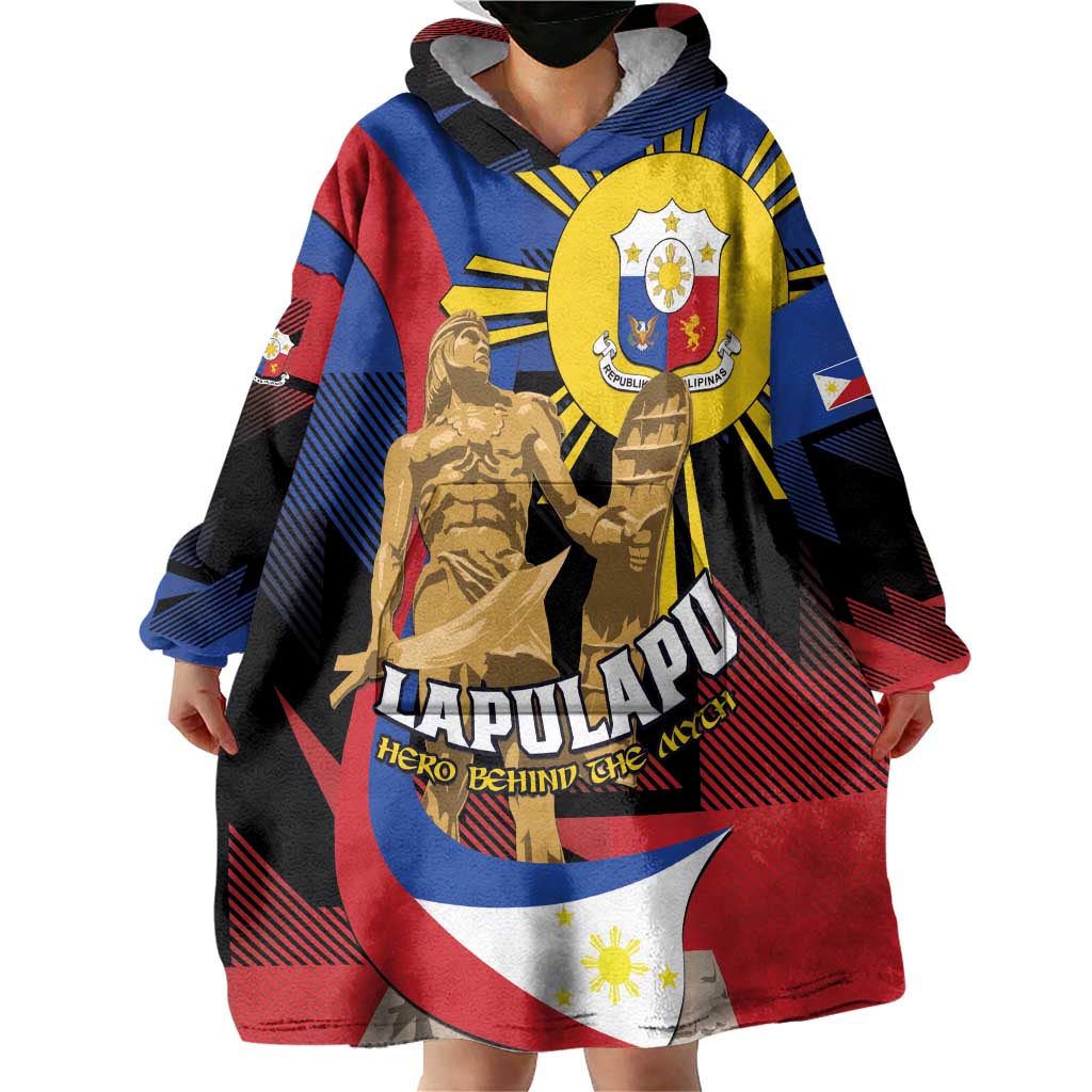 Personalized Philippines Lapulapu Wearable Blanket Hoodie Hero Behind The Myth