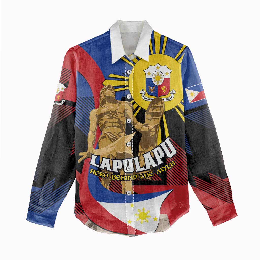Personalized Philippines Lapulapu Women Casual Shirt Hero Behind The Myth