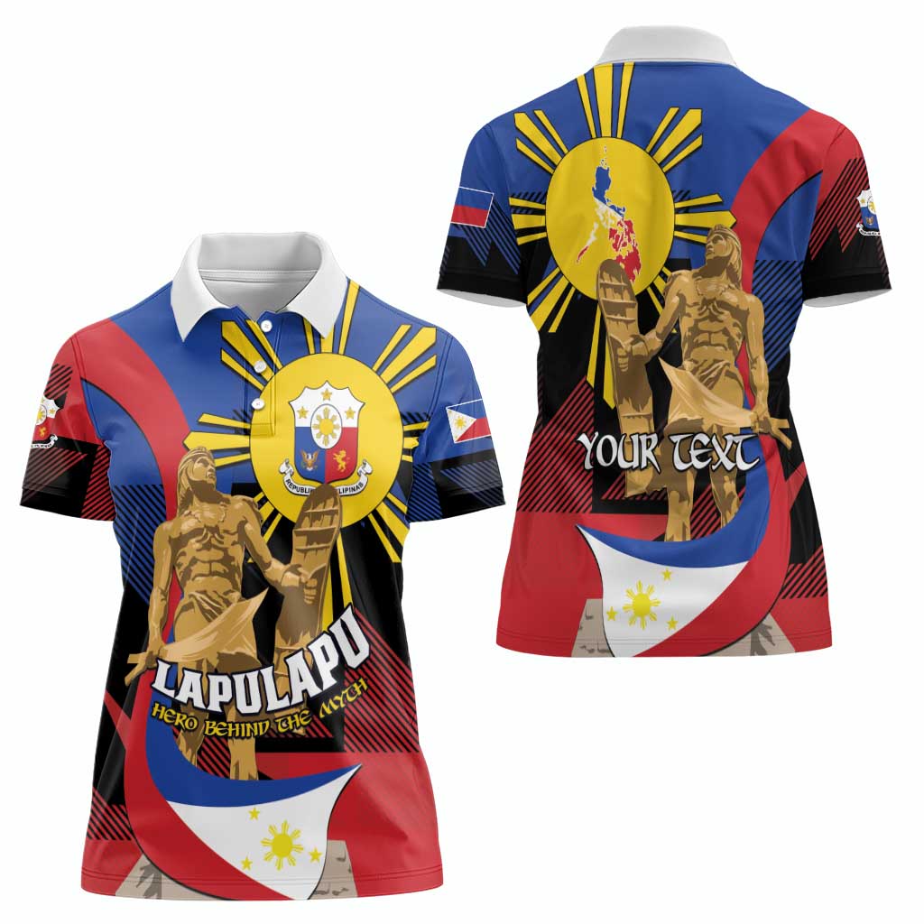 Personalized Philippines Lapulapu Women Polo Shirt Hero Behind The Myth