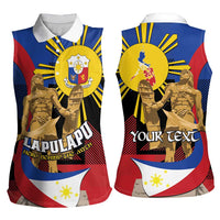 Personalized Philippines Lapulapu Women Sleeveless Polo Shirt Hero Behind The Myth