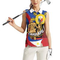 Personalized Philippines Lapulapu Women Sleeveless Polo Shirt Hero Behind The Myth