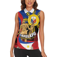 Personalized Philippines Lapulapu Women Sleeveless Polo Shirt Hero Behind The Myth