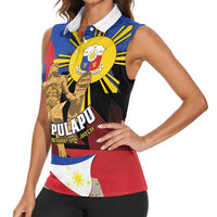 Personalized Philippines Lapulapu Women Sleeveless Polo Shirt Hero Behind The Myth