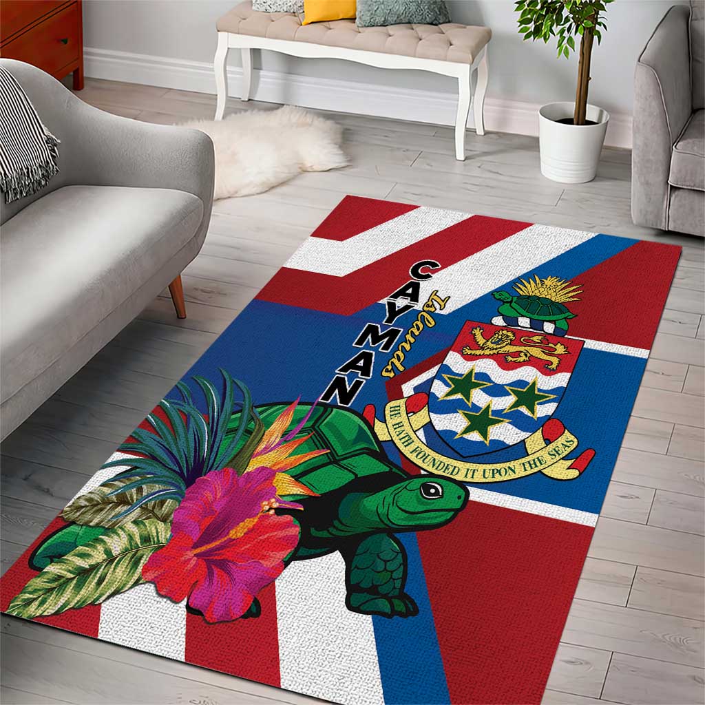 Cayman Islands Area Rug Tropical Green Turtle