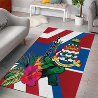 Cayman Islands Area Rug Tropical Green Turtle