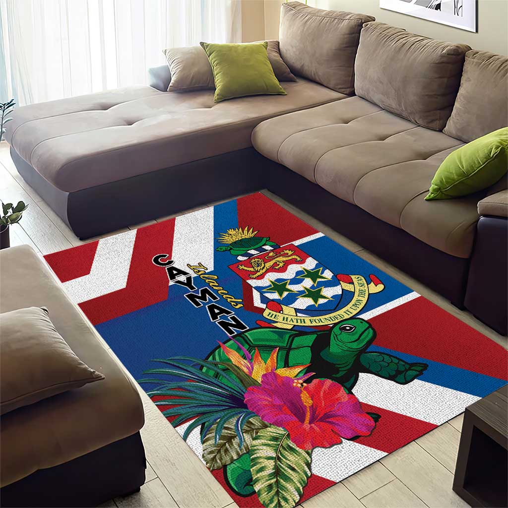 Cayman Islands Area Rug Tropical Green Turtle
