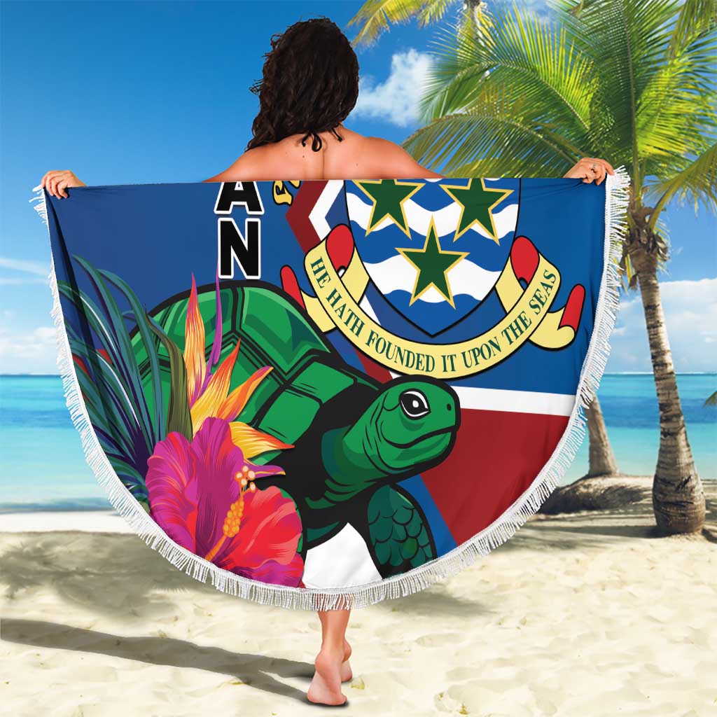 Cayman Islands Beach Blanket Tropical Green Turtle