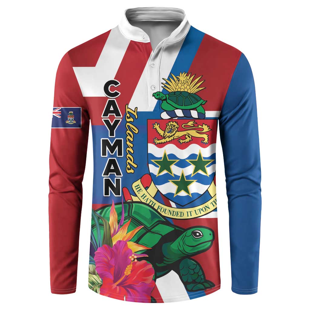 Personalised Cayman Islands Button Sweatshirt Tropical Green Turtle