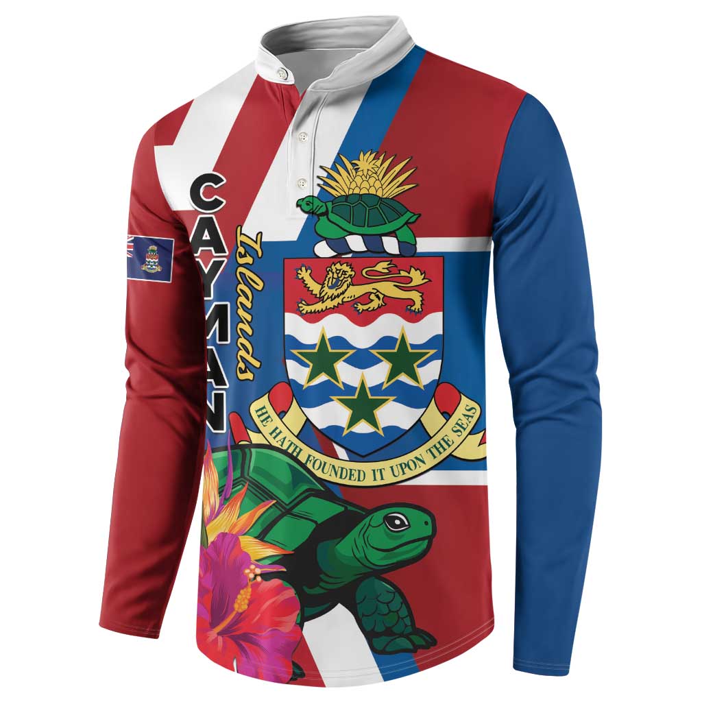 Personalised Cayman Islands Button Sweatshirt Tropical Green Turtle