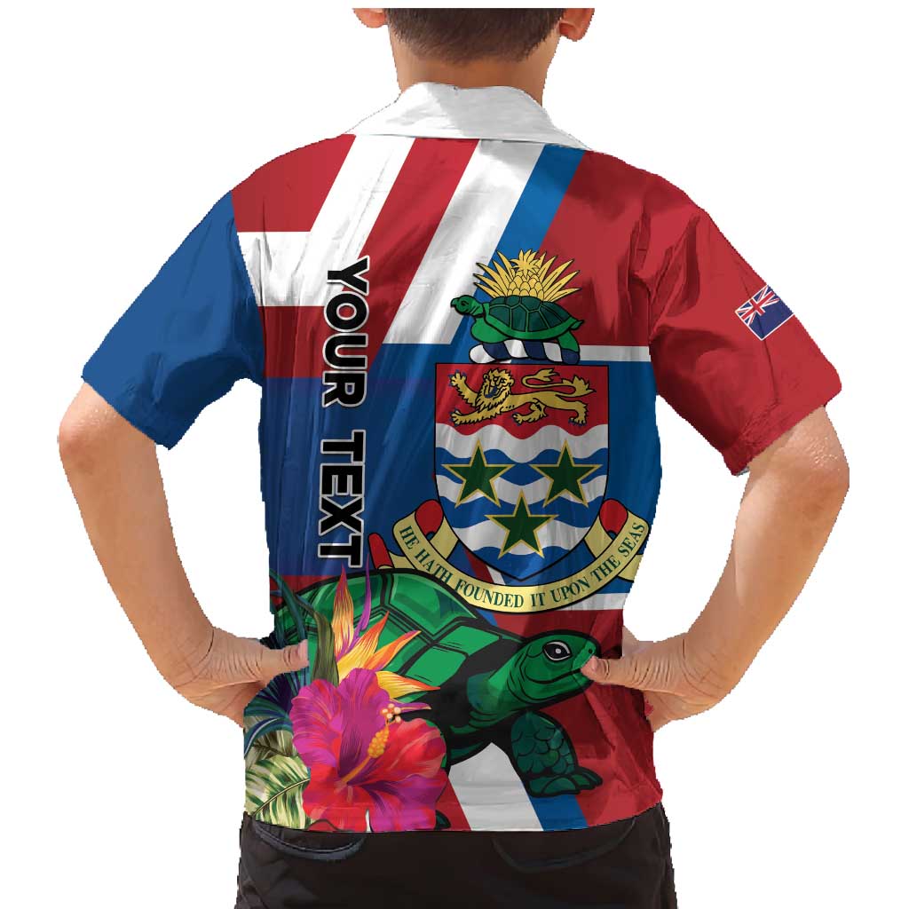 Personalised Cayman Islands Family Matching Mermaid Dress and Hawaiian Shirt Tropical Green Turtle