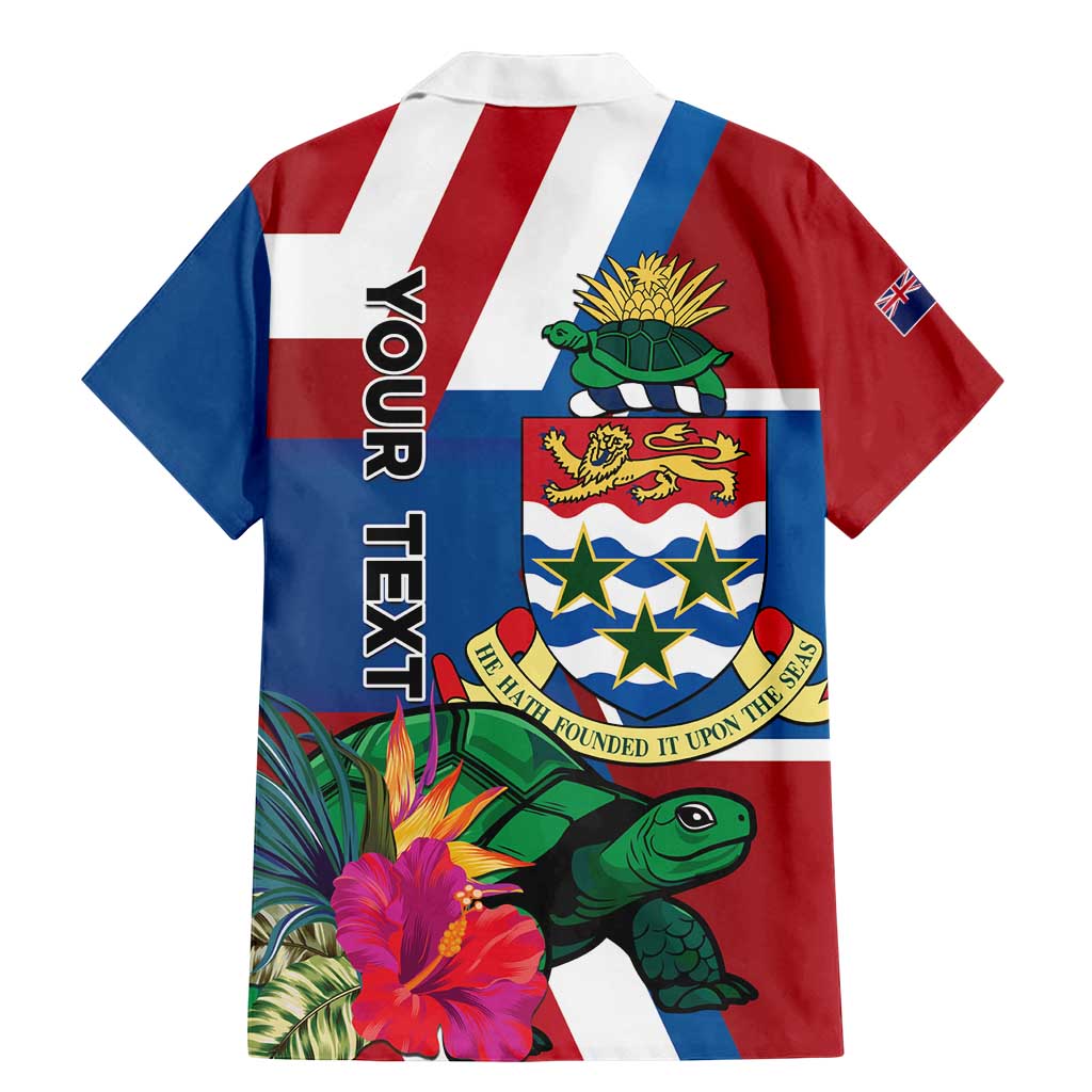 Personalised Cayman Islands Family Matching Mermaid Dress and Hawaiian Shirt Tropical Green Turtle