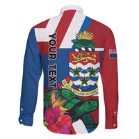 Personalised Cayman Islands Family Matching Mermaid Dress and Hawaiian Shirt Tropical Green Turtle