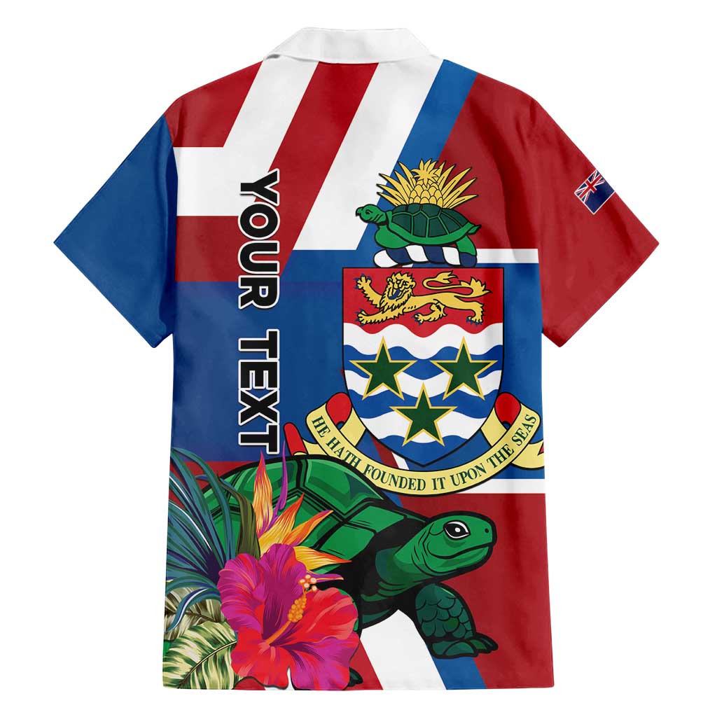 Personalised Cayman Islands Family Matching Puletasi and Hawaiian Shirt Tropical Green Turtle
