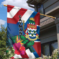 Cayman Islands Garden Flag Tropical Green Turtle