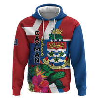 Personalised Cayman Islands Hoodie Tropical Green Turtle