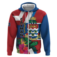 Personalised Cayman Islands Hoodie Tropical Green Turtle