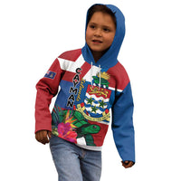 Personalised Cayman Islands Kid Hoodie Tropical Green Turtle
