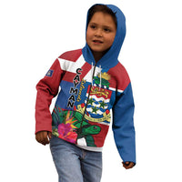 Personalised Cayman Islands Kid Hoodie Tropical Green Turtle