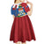 Personalised Cayman Islands Kid Short Sleeve Dress Tropical Green Turtle