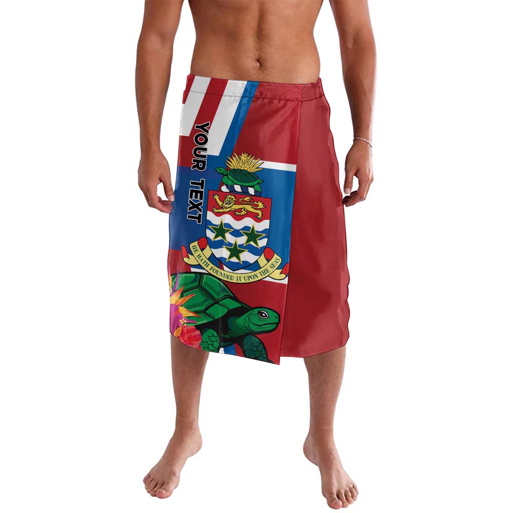 Personalised Cayman Islands Lavalava Tropical Green Turtle
